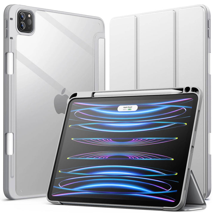 JETech Slim Clear iPad Pro Case with Pencil Holder - DOKUTRONIX