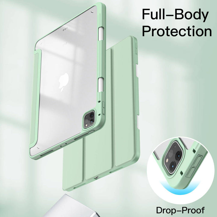 JETech Slim Clear iPad Pro Case with Pencil Holder - DOKUTRONIX