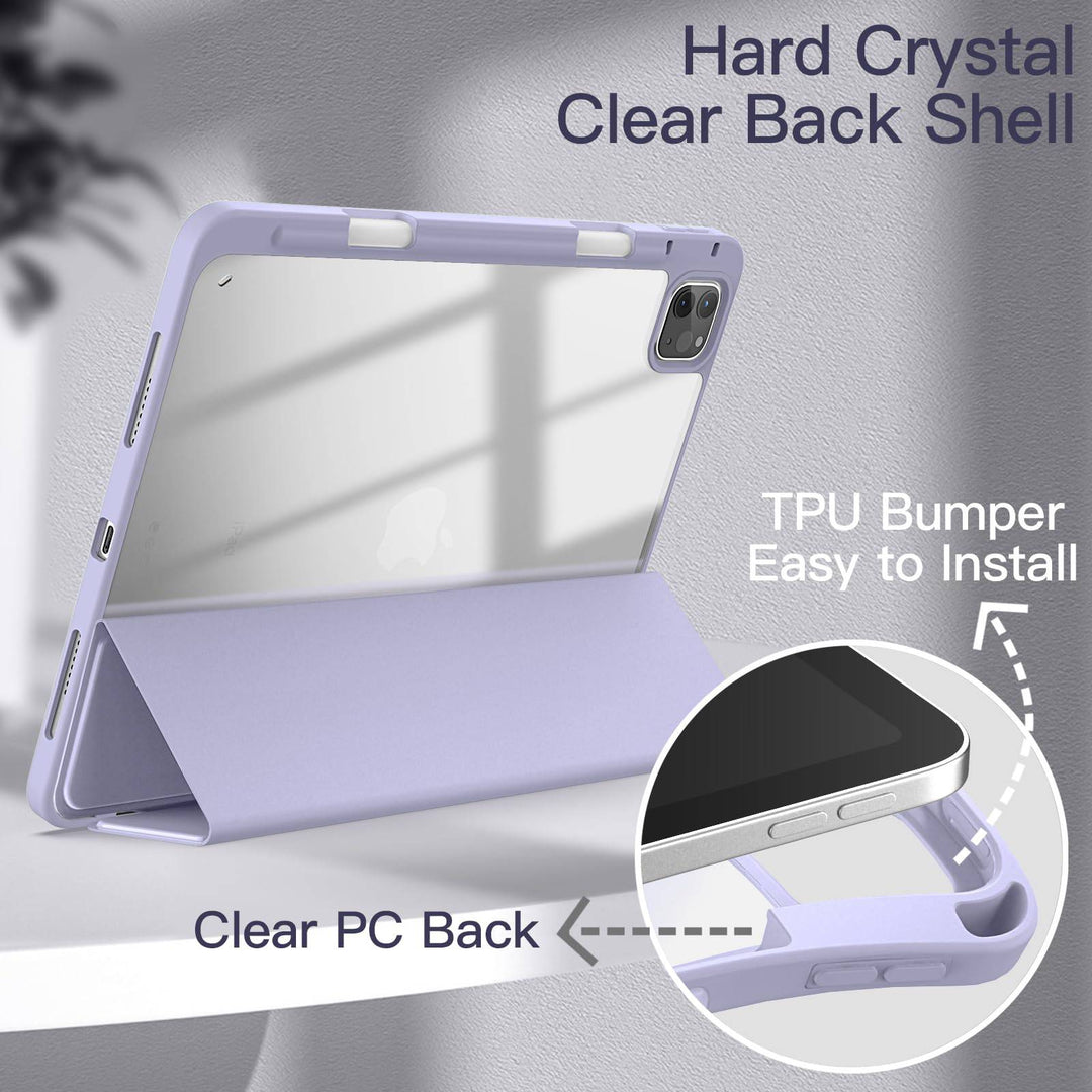 JETech Slim Clear iPad Pro Case with Pencil Holder - DOKUTRONIX