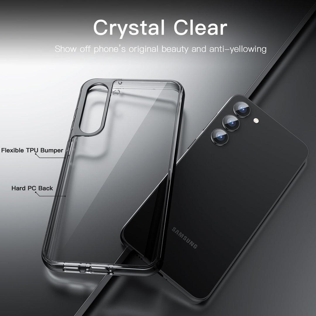 JETech Galaxy S23+ Armor Case - Black Shockproof Cover - DOKUTRONIX