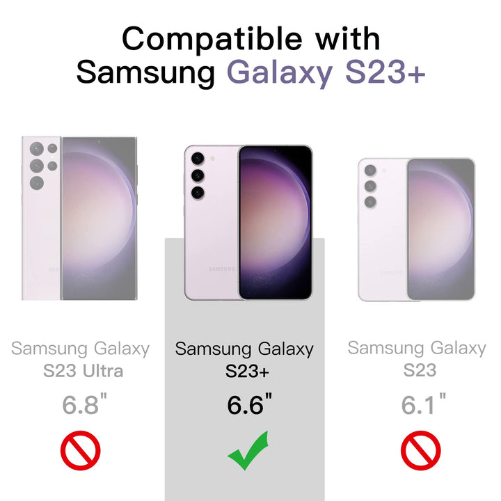 JETech Galaxy S23+ Shockproof Purple Case - DOKUTRONIX