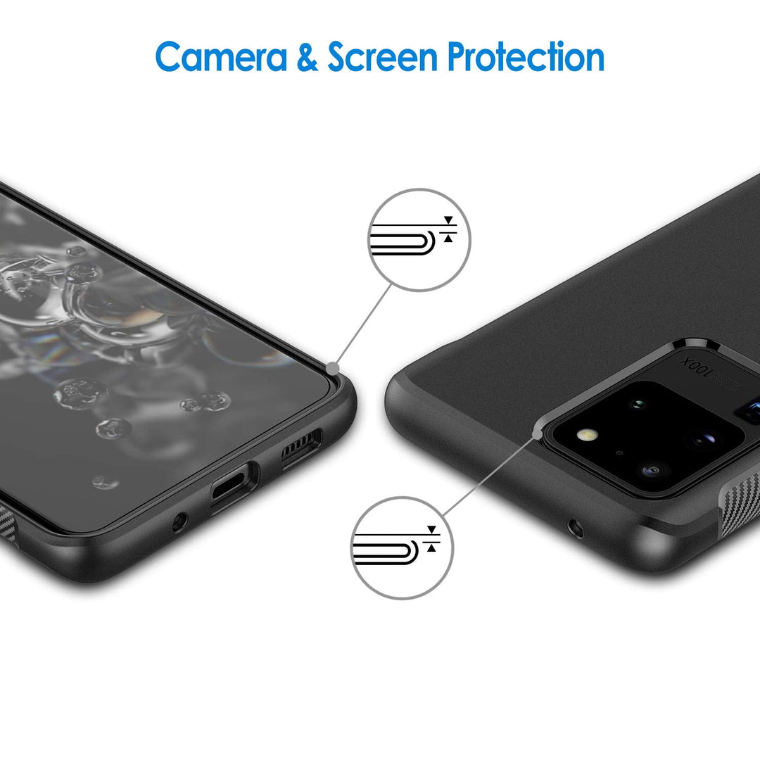 JETech Carbon Slim Case for Galaxy S20 Ultra 5G - DOKUTRONIX