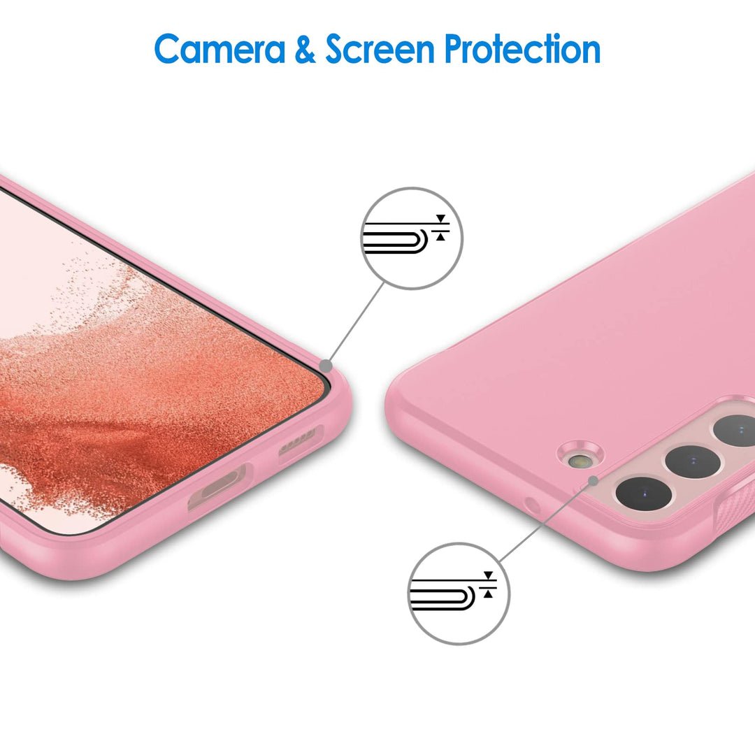 JETech Slim Carbon Case for Galaxy S22+ - Pink - DOKUTRONIX