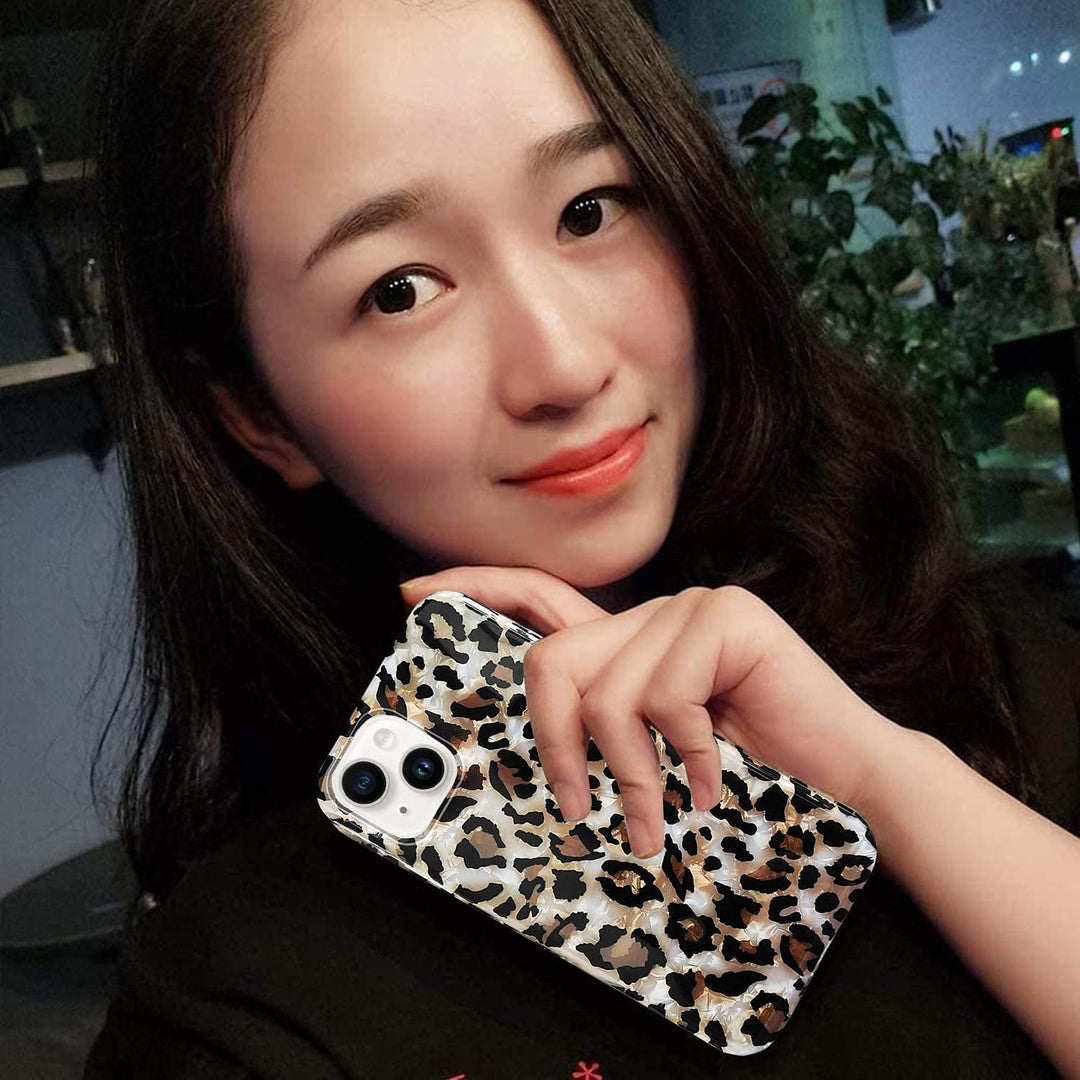 Leopard Sparkle iPhone 15 Plus Case - DOKUTRONIX