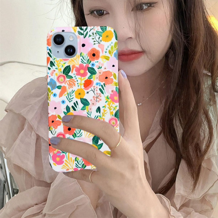 Floral Shield: iPhone 15 Plus Soft Case for Women - DOKUTRONIX