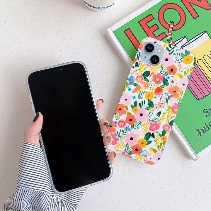 Floral Shield: iPhone 15 Plus Soft Case for Women - DOKUTRONIX