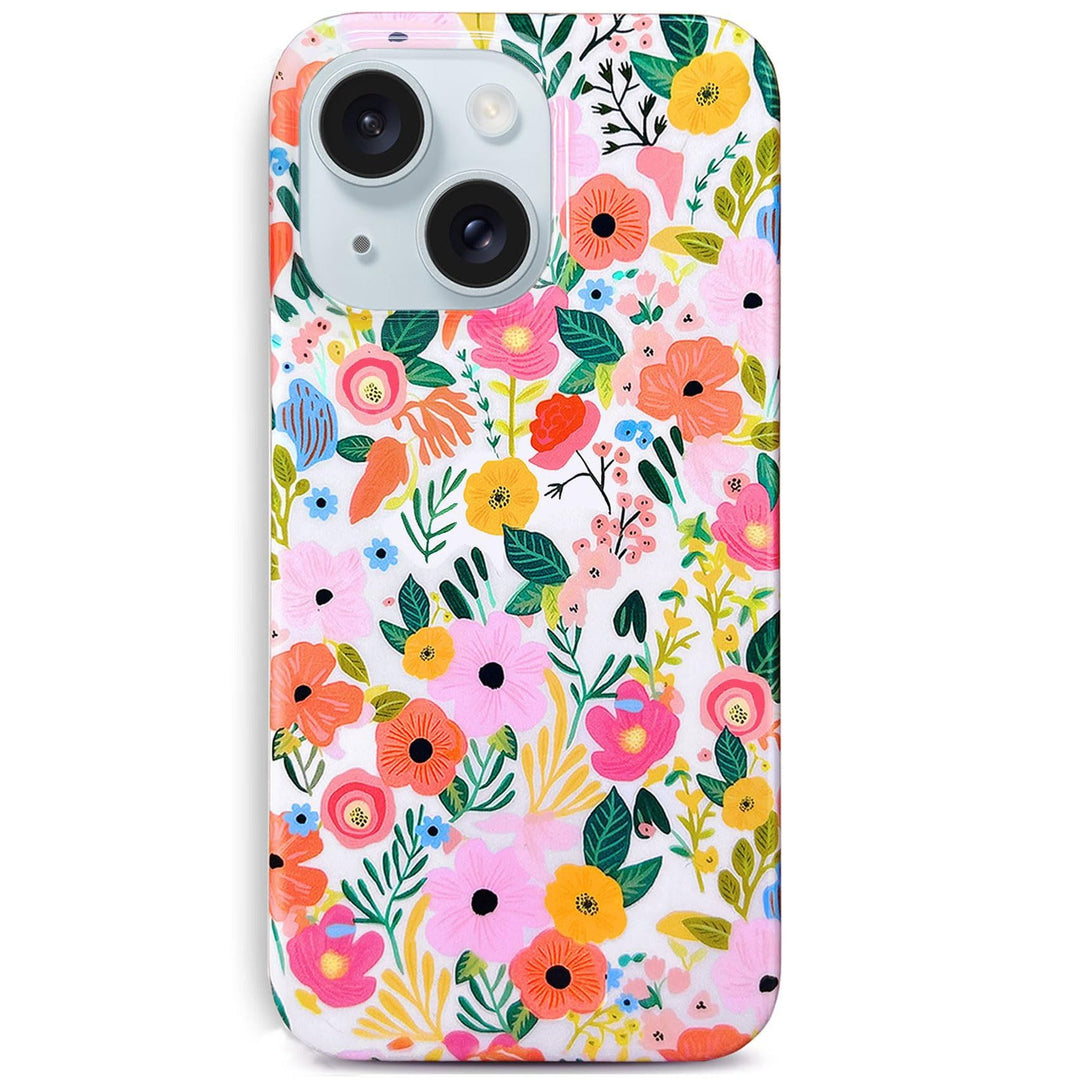 Floral Shield: iPhone 15 Plus Soft Case for Women - DOKUTRONIX