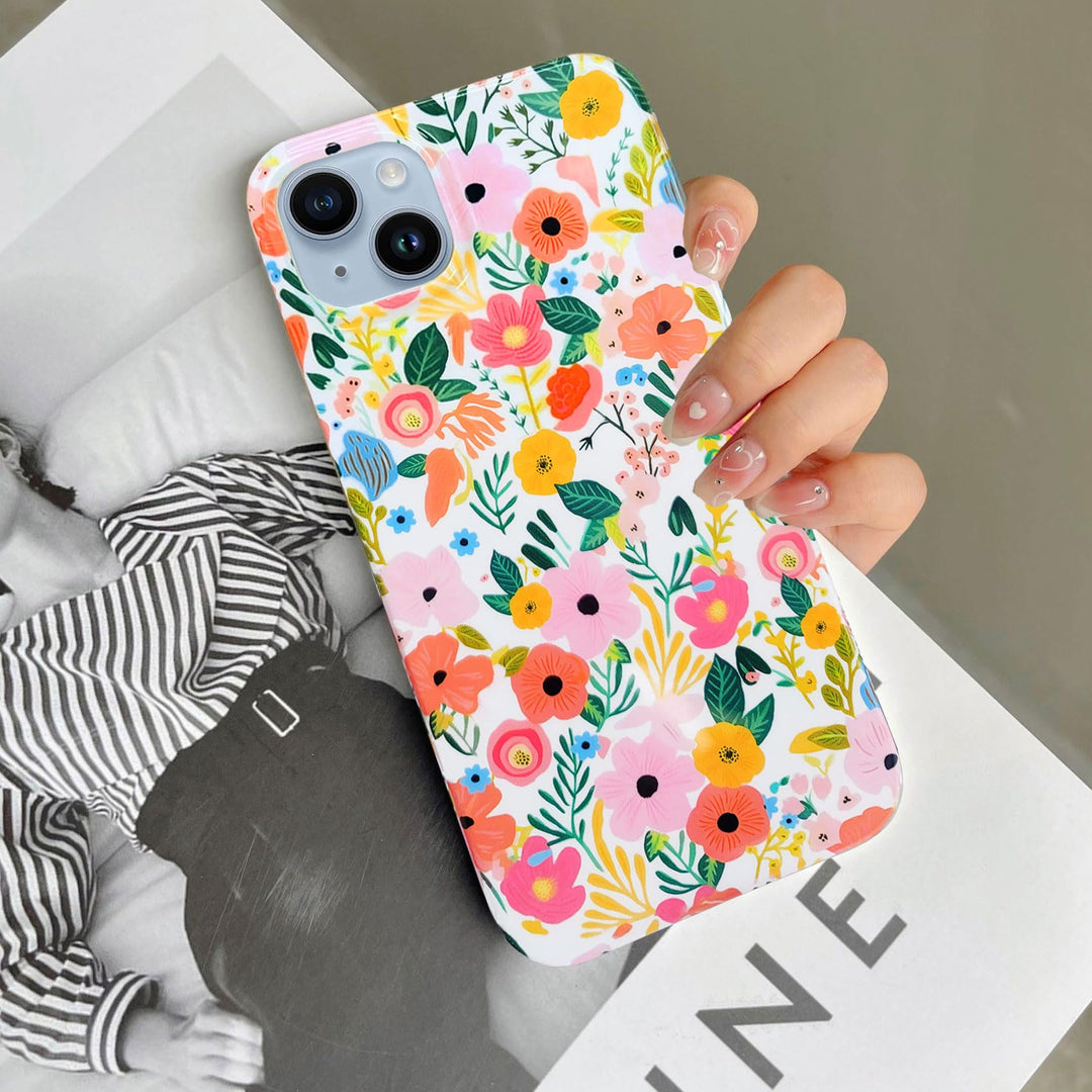 Floral Shield: iPhone 15 Plus Soft Case for Women - DOKUTRONIX