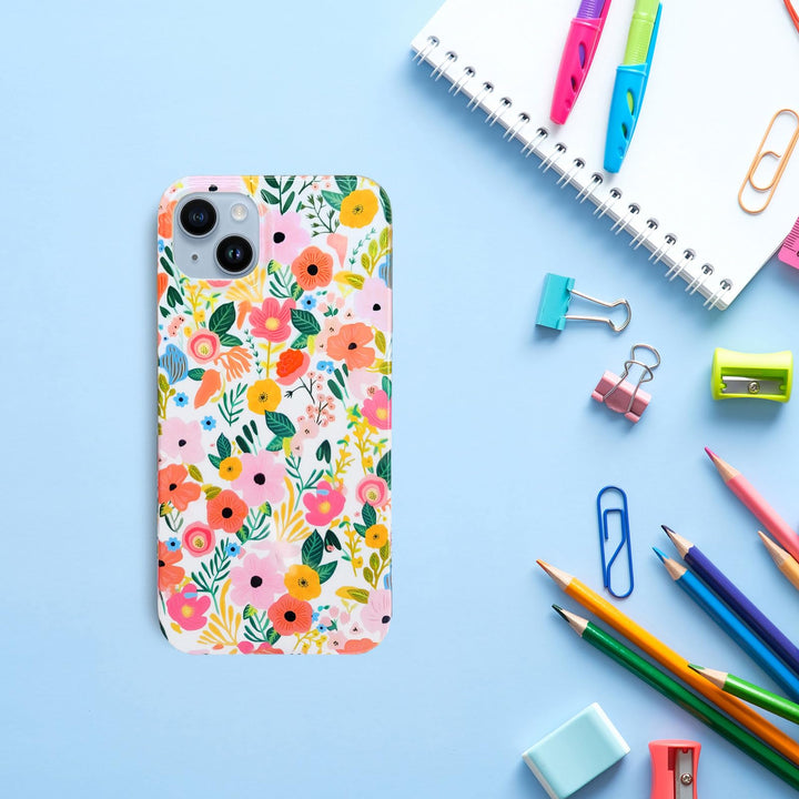 Floral Shield: iPhone 15 Plus Soft Case for Women - DOKUTRONIX