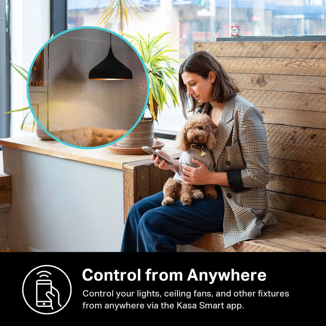 Kasa Smart 3 Way Switch HS210 KIT, Needs Neutral Wire, 2.4GHz Wi-Fi Light Switch works with Alexa and Google Home, UL Certified, No Hub Required, White,2 Count (Pack of 1) - DOKUTRONIX