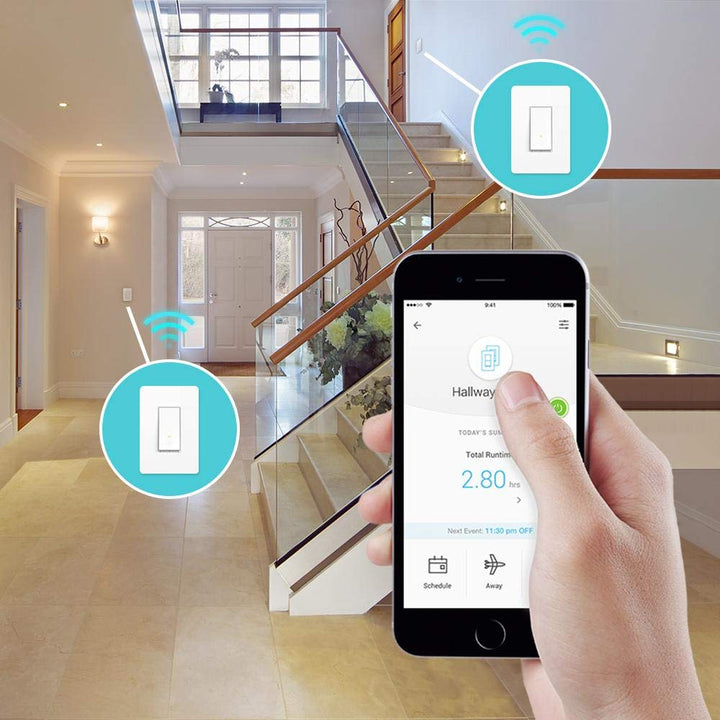 Kasa Smart 3 Way Switch HS210 KIT, Needs Neutral Wire, 2.4GHz Wi-Fi Light Switch works with Alexa and Google Home, UL Certified, No Hub Required, White,2 Count (Pack of 1) - DOKUTRONIX