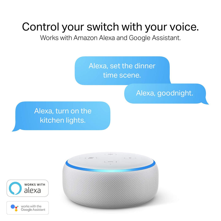 Kasa Smart 3 Way Switch HS210 KIT, Needs Neutral Wire, 2.4GHz Wi-Fi Light Switch works with Alexa and Google Home, UL Certified, No Hub Required, White,2 Count (Pack of 1) - DOKUTRONIX