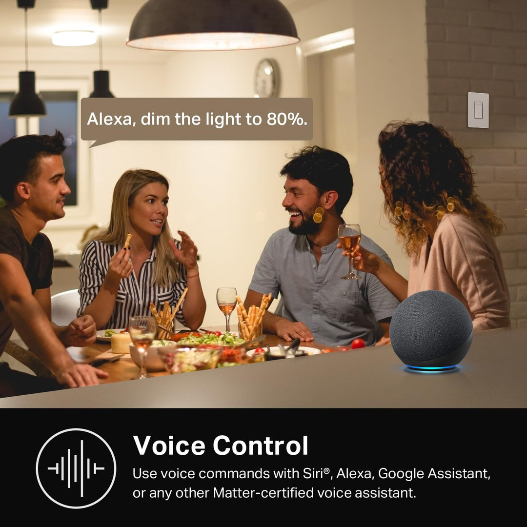 Kasa Smart Light Switch HS200, Single Pole, Needs Neutral Wire, 2.4GHz Wi-Fi Light Switch Works with Alexa and Google Home, UL Certified, No Hub Required , White - DOKUTRONIX