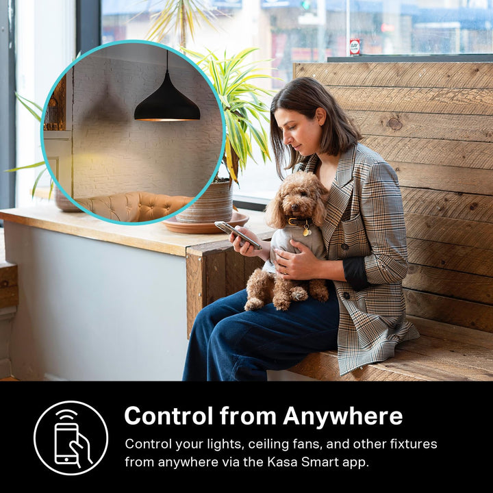 Kasa Smart Light Switch HS200, Single Pole, Needs Neutral Wire, 2.4GHz Wi-Fi Light Switch Works with Alexa and Google Home, UL Certified, No Hub Required , White - DOKUTRONIX