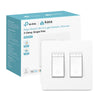 Kasa HS200-2 Smart Light Switch 2-Gang, Alexa/Google, UL, White