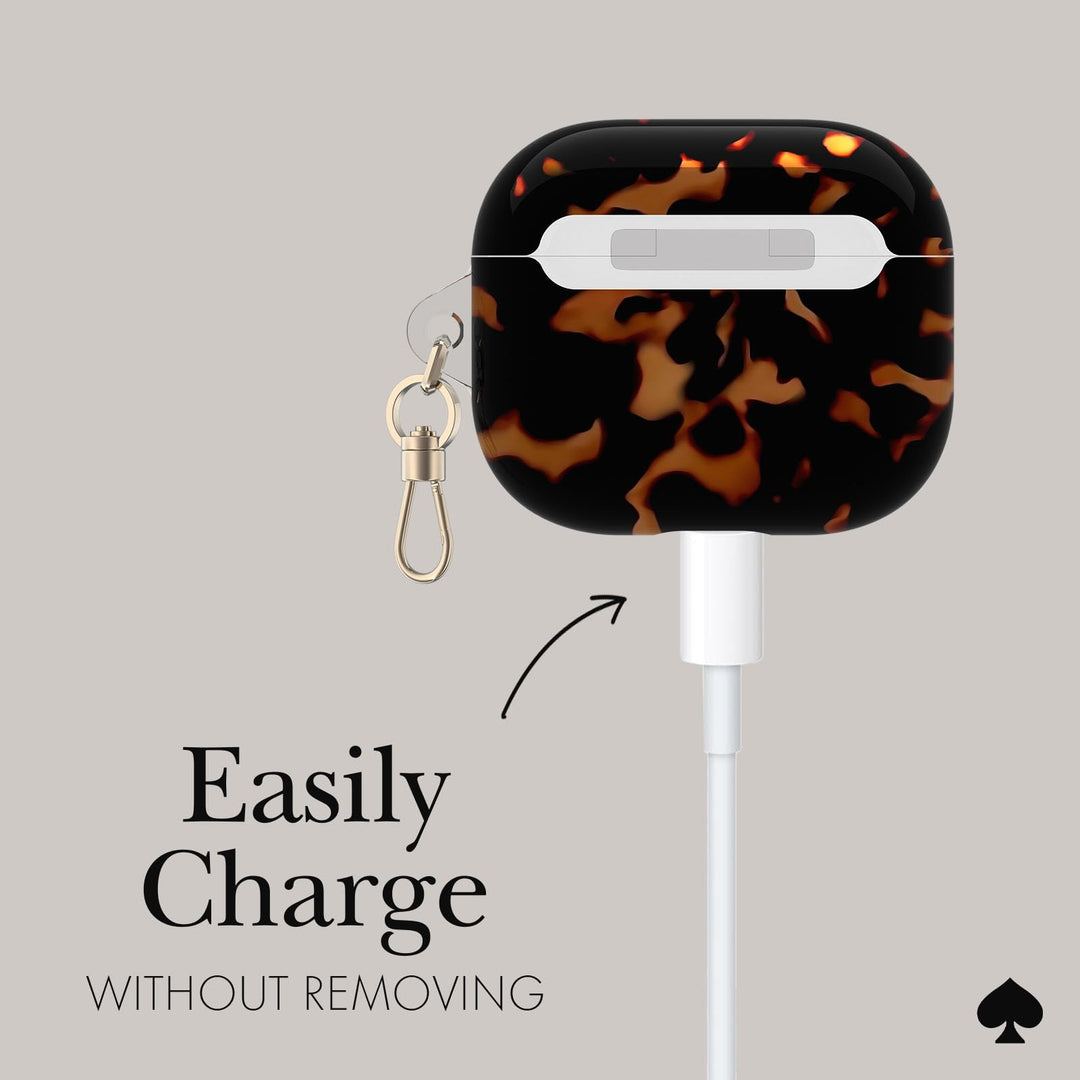 Kate Spade Tortoiseshell AirPods Pro Case & Keychain - DOKUTRONIX