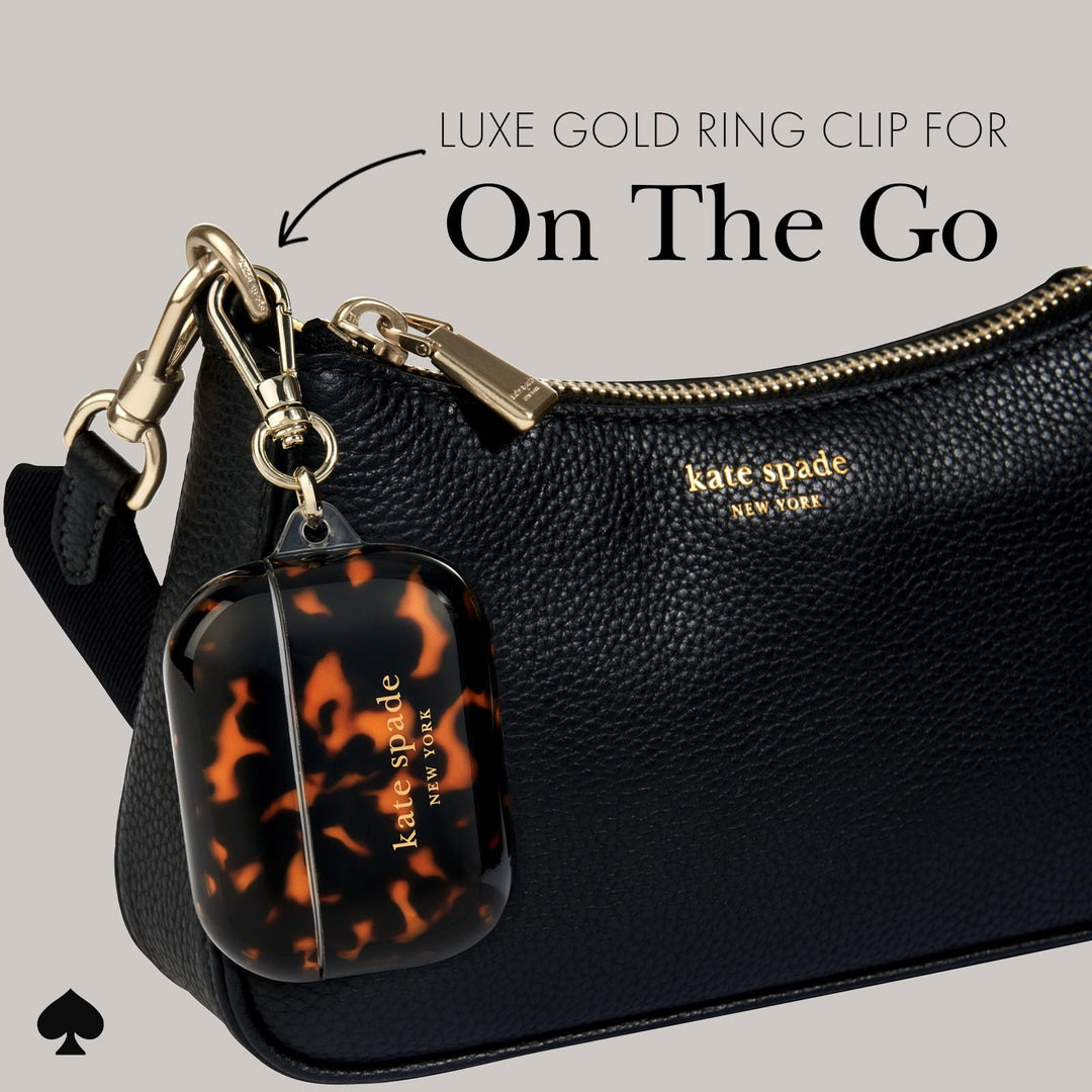 Kate Spade Tortoiseshell AirPods Pro Case & Keychain - DOKUTRONIX