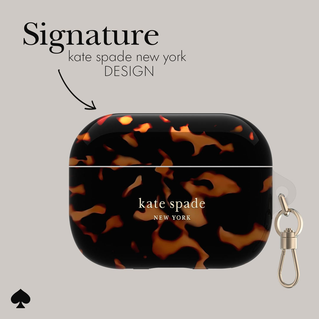 Kate Spade Tortoiseshell AirPods Pro Case & Keychain - DOKUTRONIX