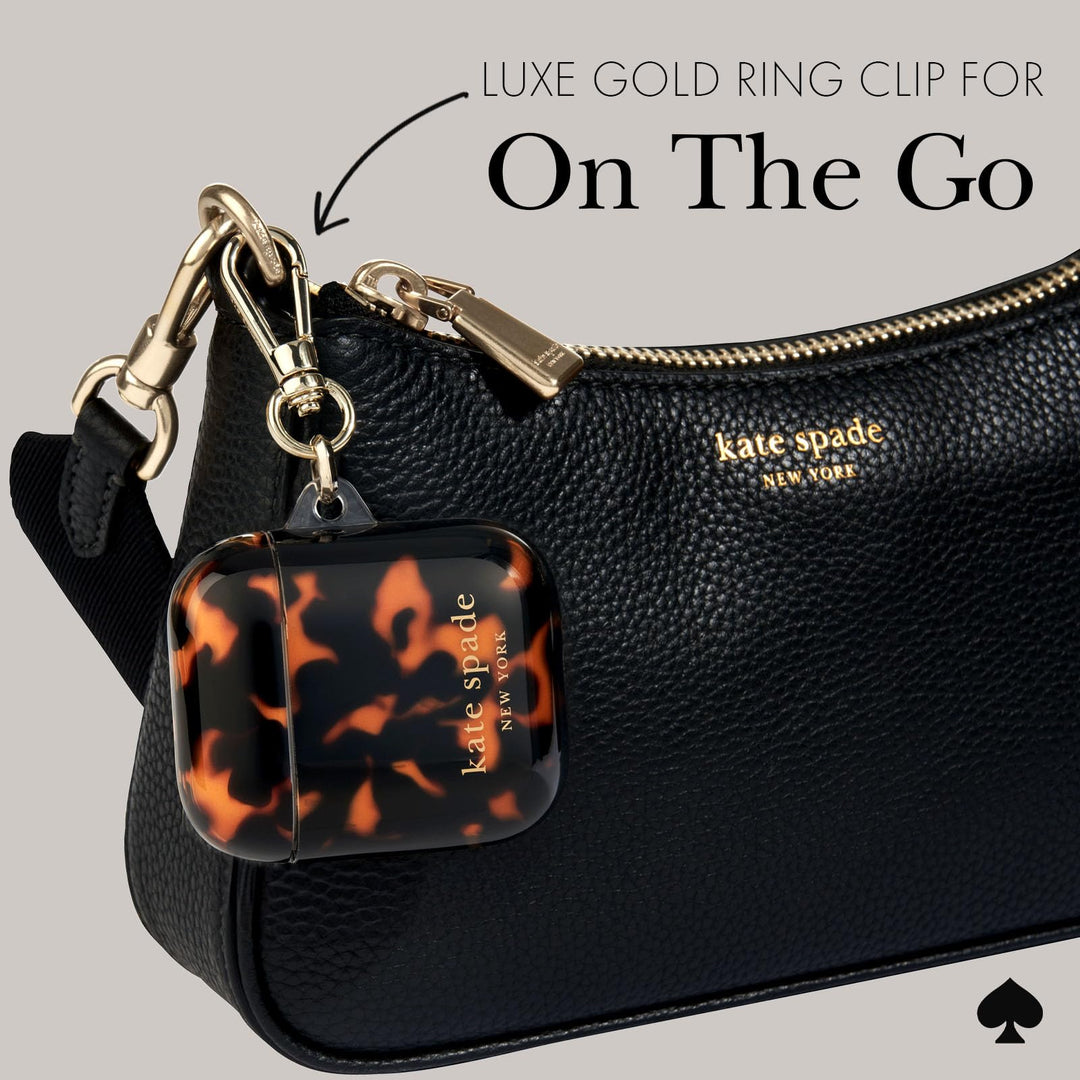 Kate Spade Tortoiseshell AirPods Pro Case & Keychain - DOKUTRONIX