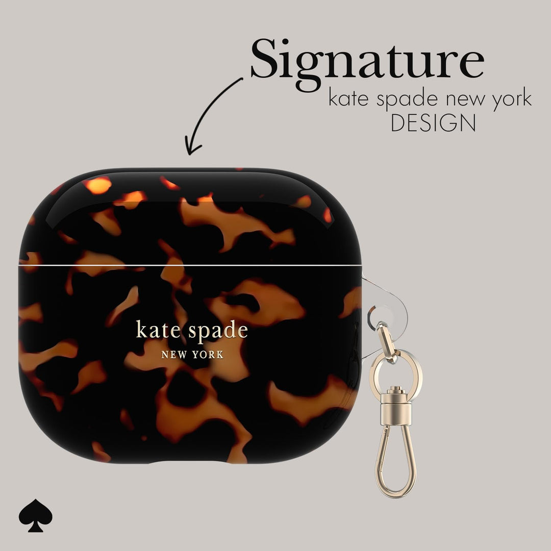 Kate Spade Tortoiseshell AirPods Pro Case & Keychain - DOKUTRONIX