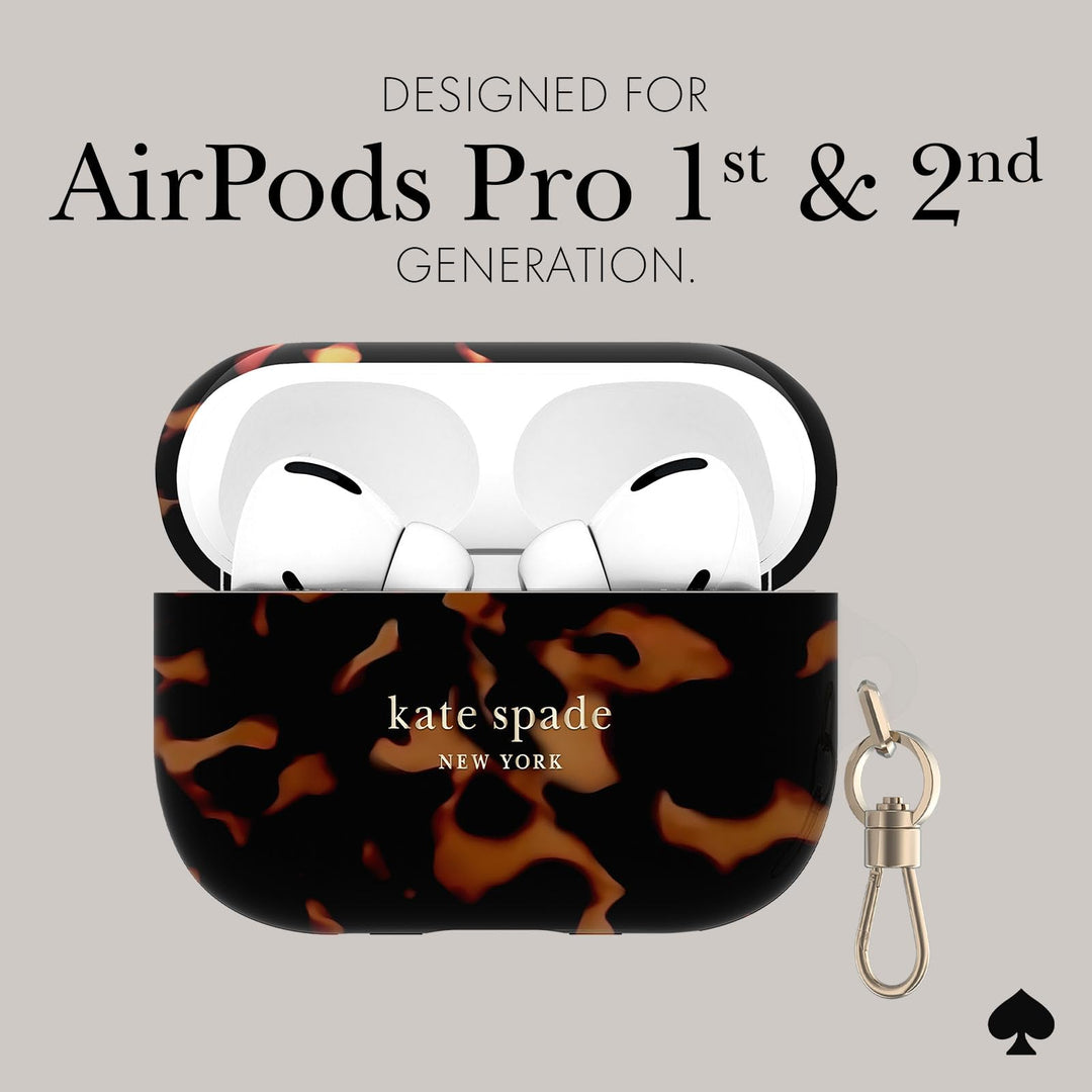 Kate Spade Tortoiseshell AirPods Pro Case & Keychain - DOKUTRONIX
