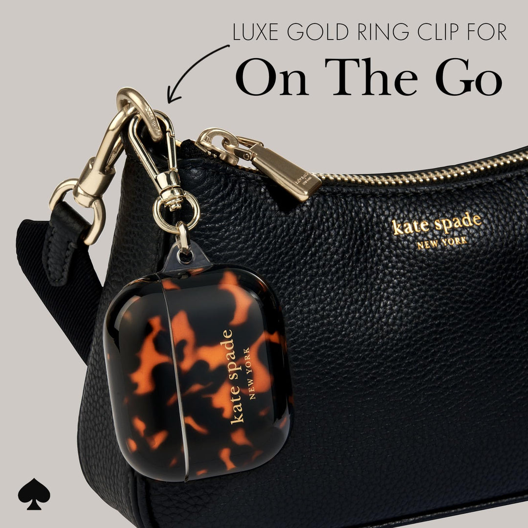 Kate Spade Tortoiseshell AirPods Pro Case & Keychain - DOKUTRONIX