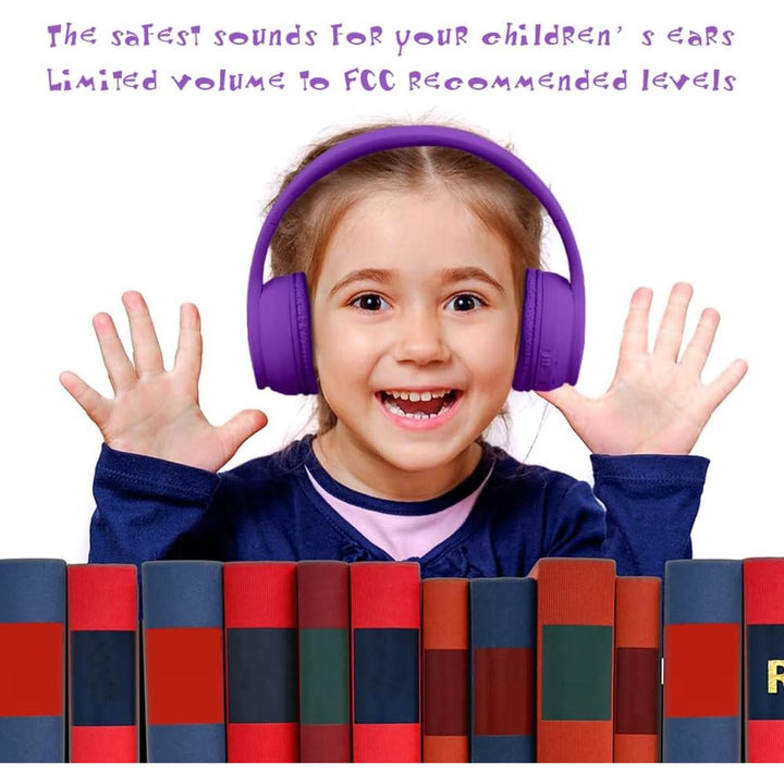 KidBeatz Foldable BT Headphones - Purple - DOKUTRONIX