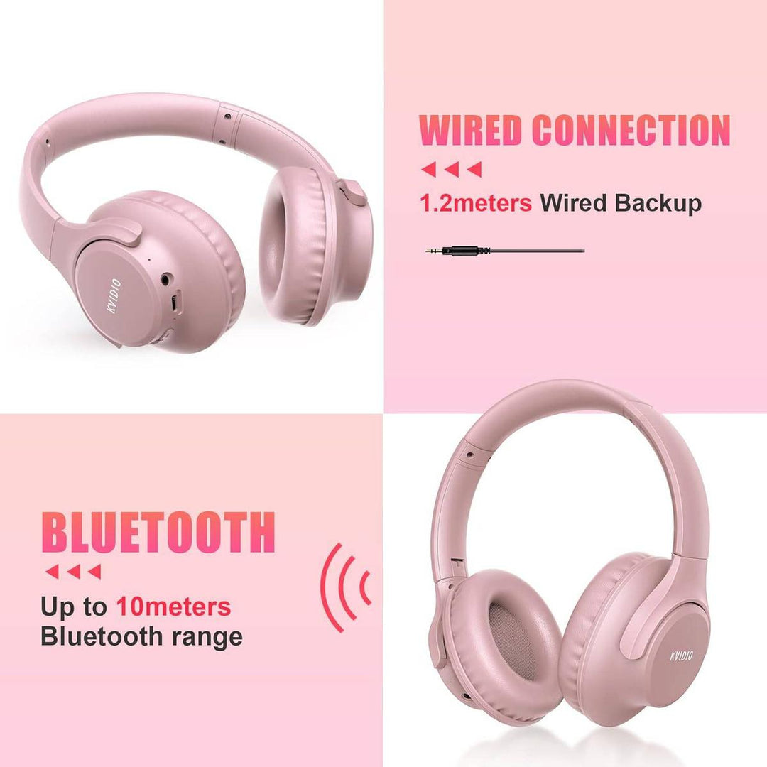 Pink Vibe Wireless Headphones - DOKUTRONIX