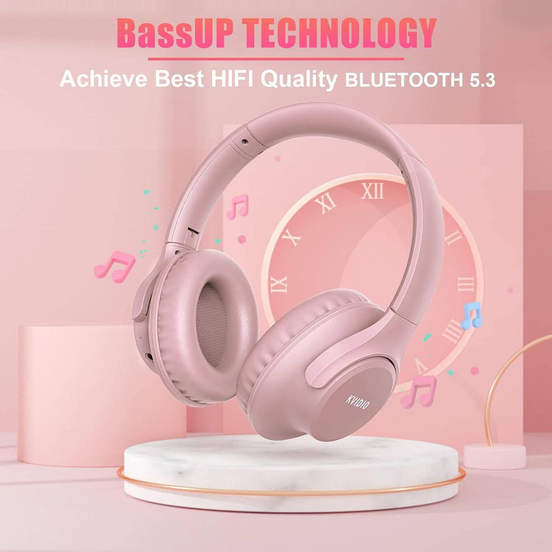Pink Vibe Wireless Headphones - DOKUTRONIX