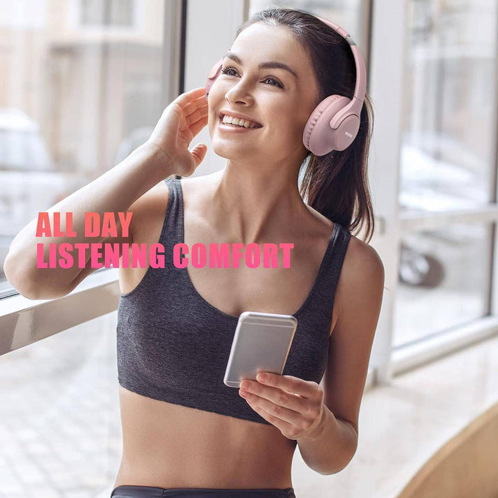 Pink Vibe Wireless Headphones - DOKUTRONIX