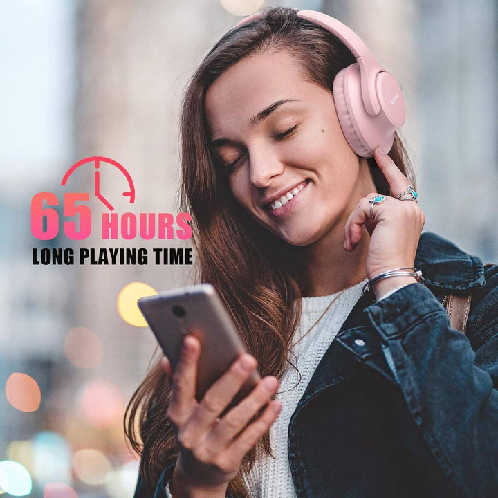 Pink Vibe Wireless Headphones - DOKUTRONIX