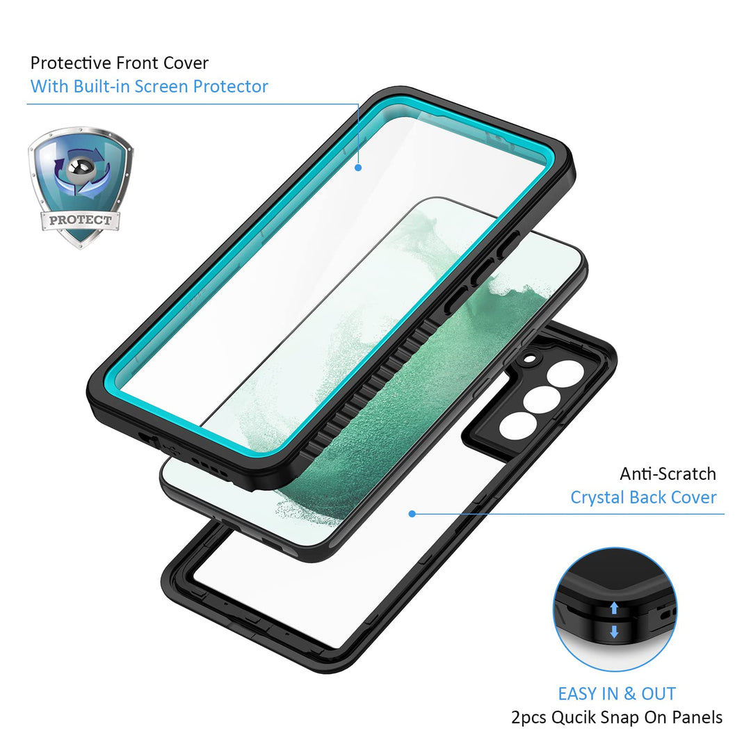 Lanhiem Armor Case for Galaxy S22+ - Waterproof & Durable - DOKUTRONIX