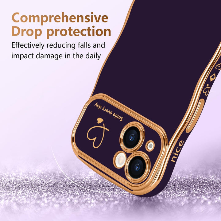 WaveLove iPhone 14 Plus Case in Dark Purple - DOKUTRONIX