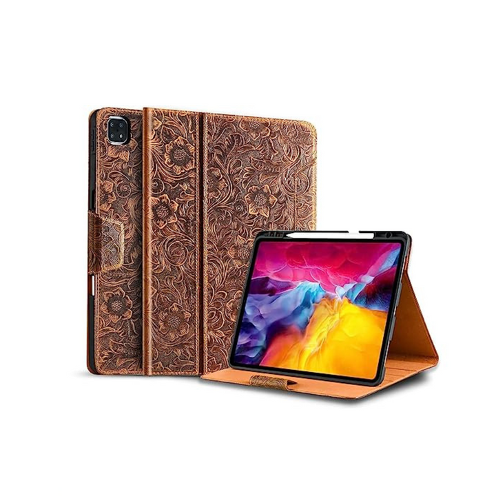 Gexmil Leather iPad Pro Case with Pencil Holder - DOKUTRONIX