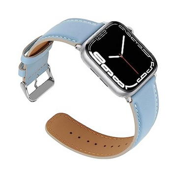 Anlinser Leather Bands Compatible with Apple Watch - Sierra Blue