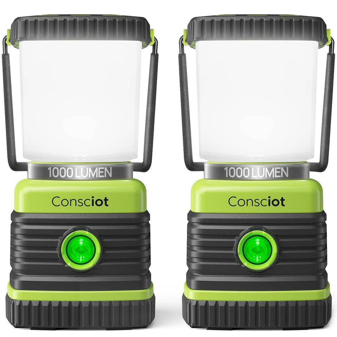 BrightTrail 1000LM LED Camping Lantern Duo - DOKUTRONIX