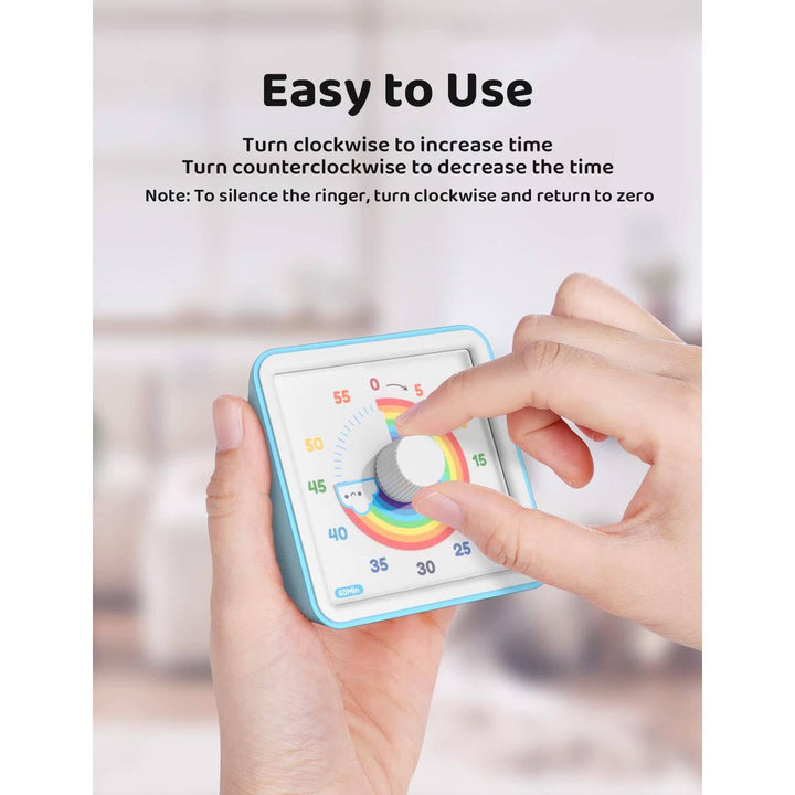 LIORQUE Rainbow Visual Timer for Kids & Classroom - DOKUTRONIX