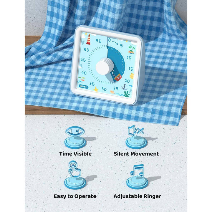 LIORQUE Rainbow Visual Timer for Kids & Classroom - DOKUTRONIX
