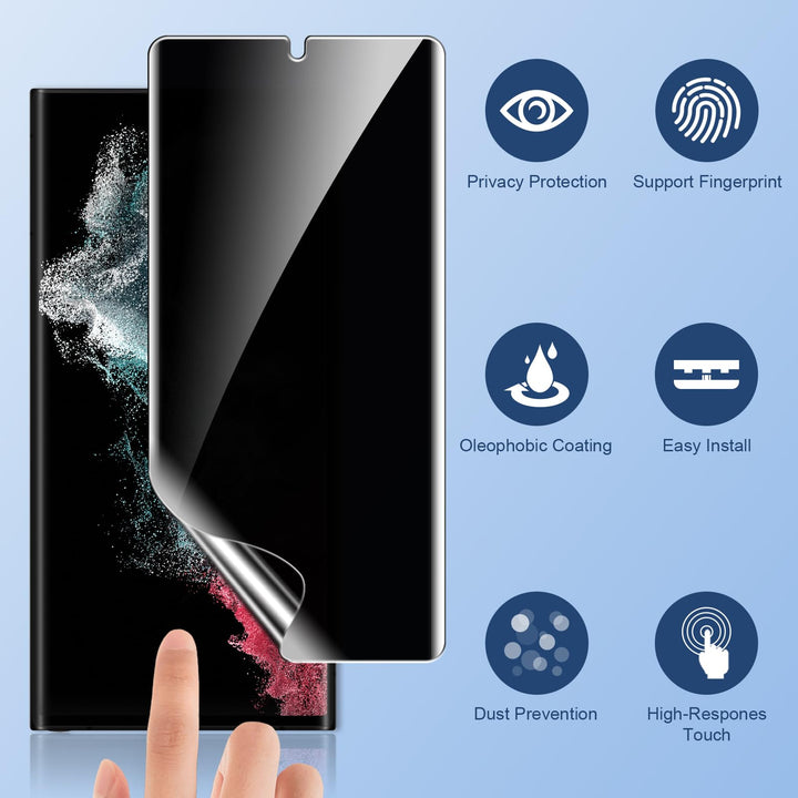 SpyGuard Duo: Galaxy S22 Ultra Screen Protectors - DOKUTRONIX