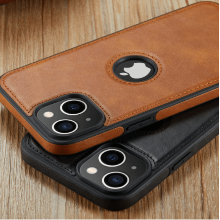 Elegance Slim Vegan Leather iPhone 14 Case - DOKUTRONIX