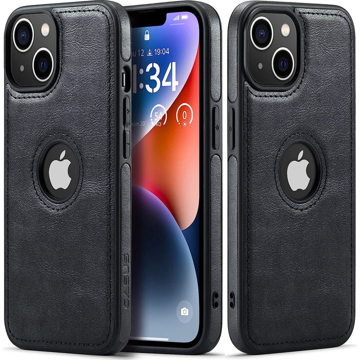 Elegance Slim Vegan Leather iPhone 14 Case - DOKUTRONIX