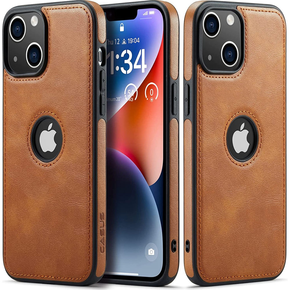 Elegance Slim Vegan Leather iPhone 14 Case - DOKUTRONIX