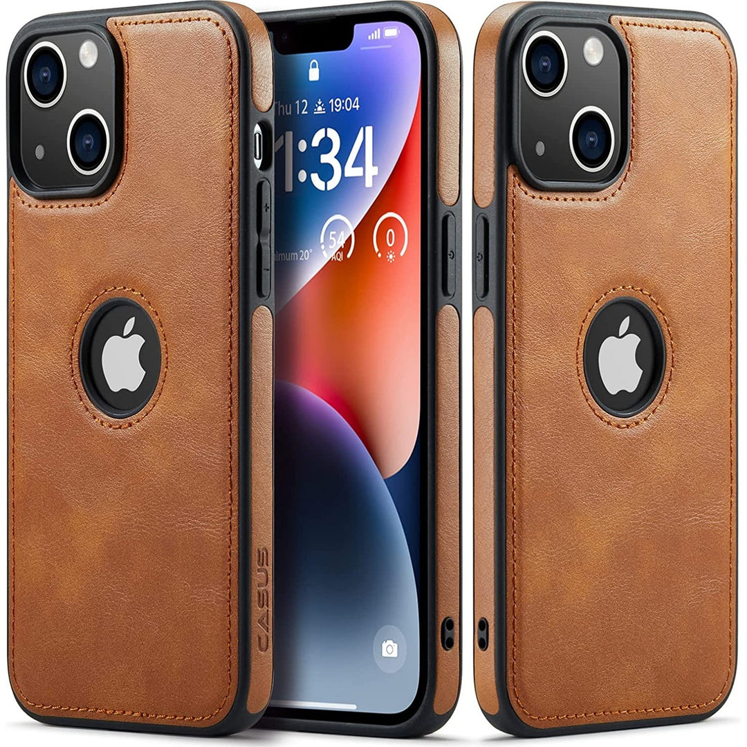 Elegance Slim Vegan Leather iPhone 14 Case - DOKUTRONIX