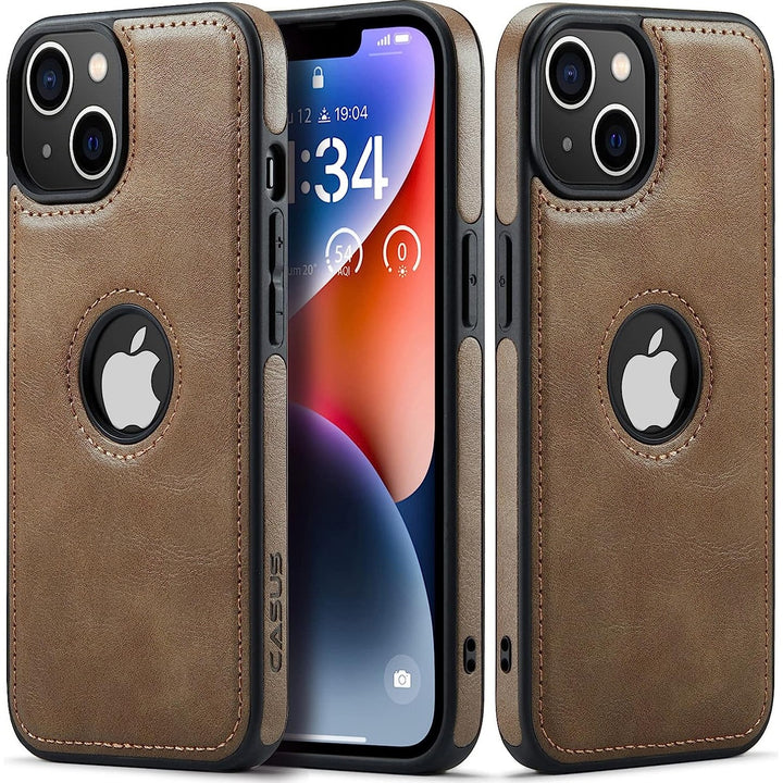 Elegance Slim Vegan Leather iPhone 14 Case - DOKUTRONIX