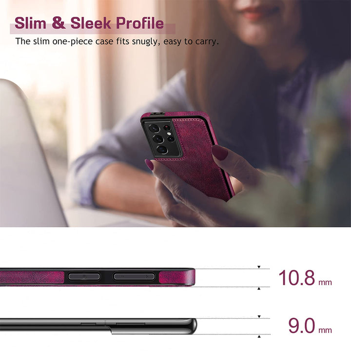 GalaxyS21 Leather Grip Case - DOKUTRONIX