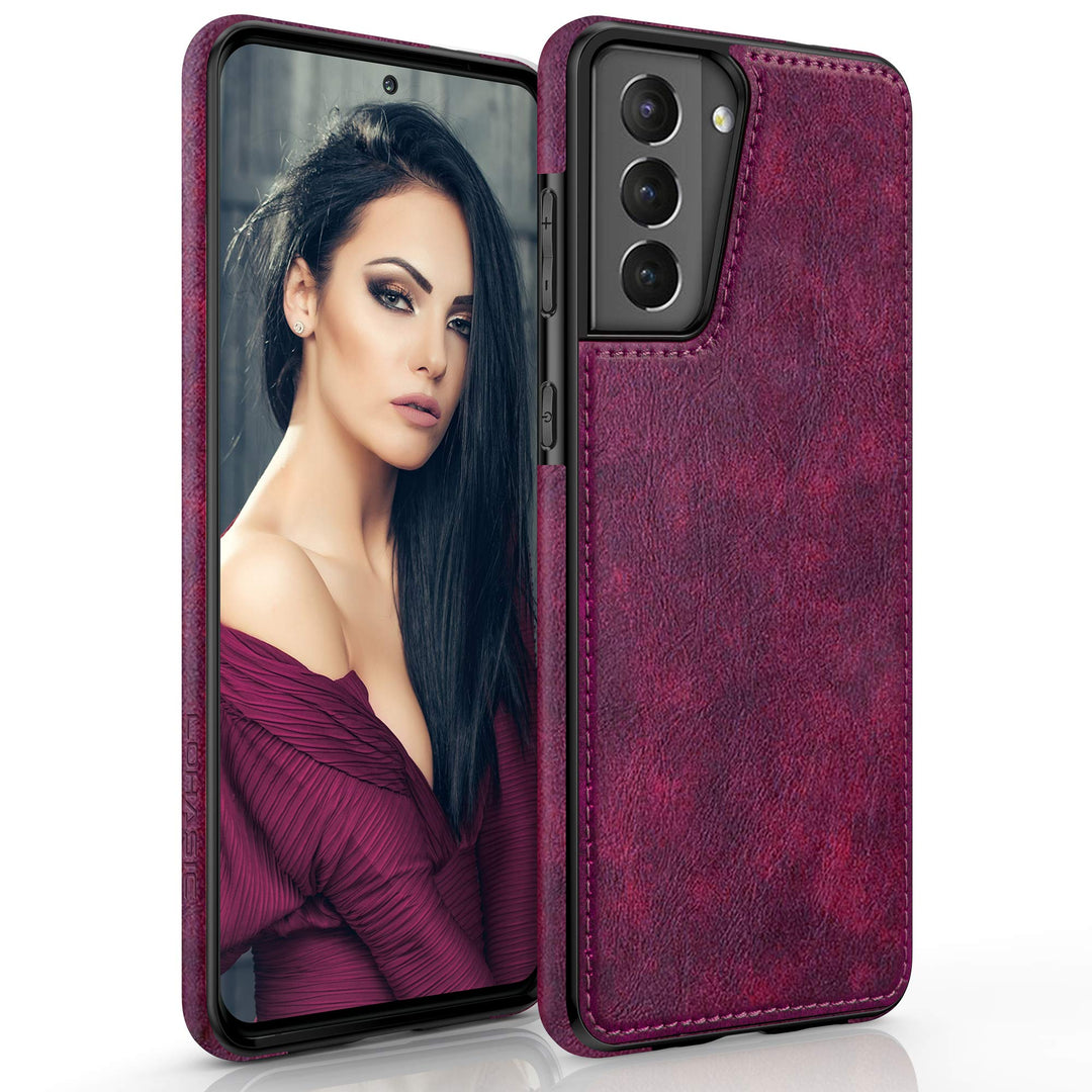 GalaxyS21 Leather Grip Case - DOKUTRONIX