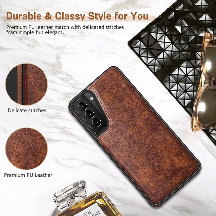 GalaxyS21 Leather Grip Case - DOKUTRONIX