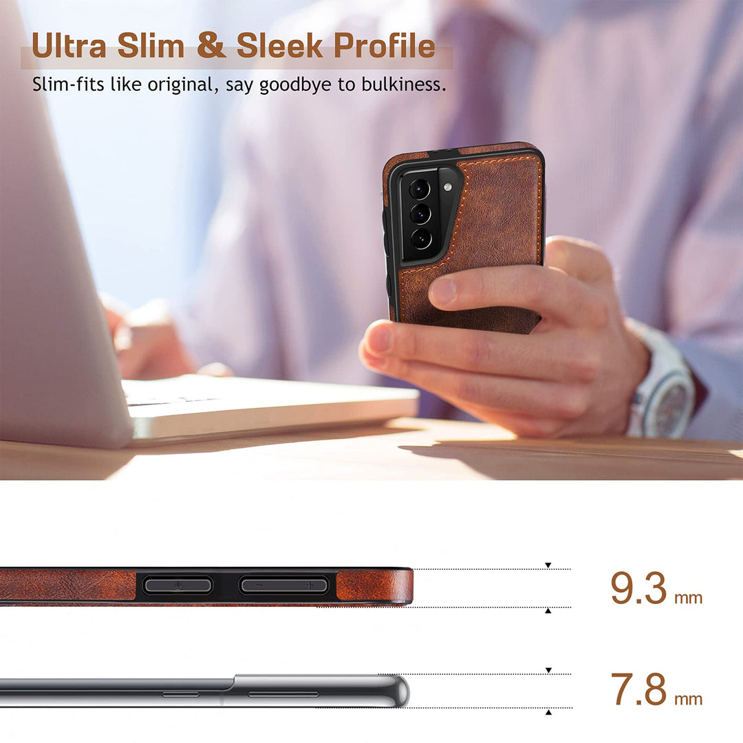 GalaxyS21 Leather Grip Case - DOKUTRONIX