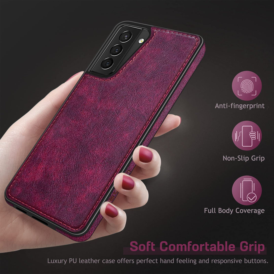 GalaxyS21 Leather Grip Case - DOKUTRONIX