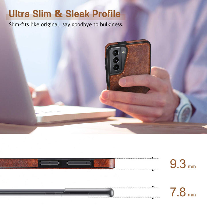 GalaxyS21 Leather Grip Case - DOKUTRONIX